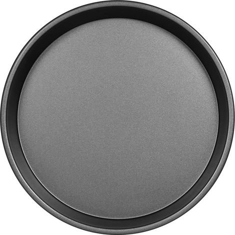 Plaque pizza ronde antiadhésive 18 cm acier carbone, pour four maison. Cuisson homogène, antiadhérente, facile à nettoyer, pâte croustillante. (1/5)