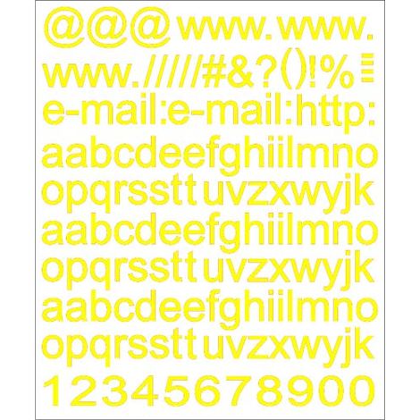 Kit Lettere Adesive Web, Giallo