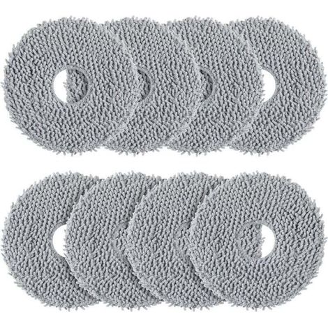qrevo 8er-Pack Reinigungstücher, kompatibel mit Roborock Saros 10R / Qrevo / Qrevo Master / Qrevo Slim / Qrevo MaxV / Qrevo Curve / Qrevo Pro / Qrevo S Saugroboter - waschbar und