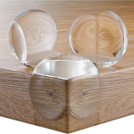 Protection Coin de Table Bébé - Coussin d'Angle Grande pour Coins & Bords de Table - Protege Table Sécurité Enfant - Anti-Choc et Transparent avec l''Adhésif Fort (12 pcs) (1/5)
