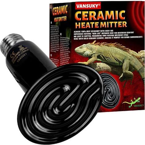 1 Ampoule Chauffante Céramique 25W, Infrarouge Sans Lumière, Douille E27, Pour Reptiles Et Oiseaux (1/5)