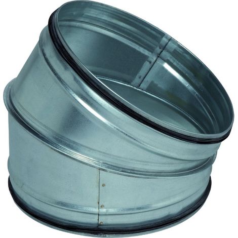 Coude galva 30° à joints - 250mm