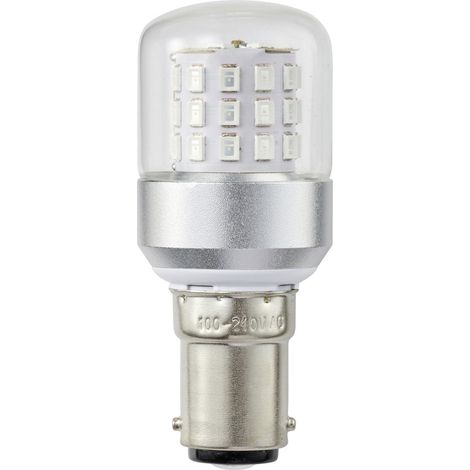 TRU COMPONENTS TC-14124712 LED-Signalleuchte Grün Zylinder BA15d 100 V/AC, 240 V/AC 500 lm (1/4)