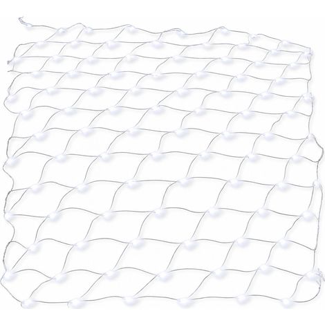 Guirlande Filet LED Solaire Blanche Étanche pour Décoration Extérieure (1/5)