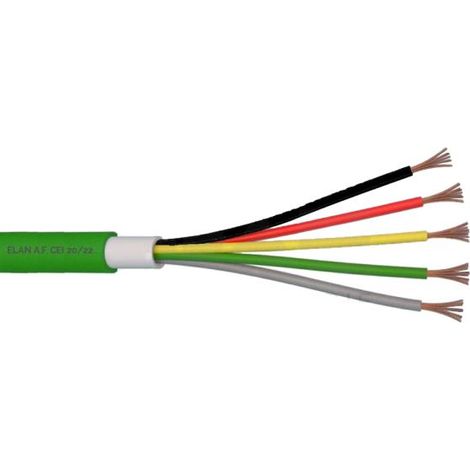 Elan cavo automazione cancelli 5x0,50 100% rame doppia guaina GR2 100mt - 040551
