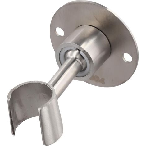 Support mural réglable pour pommeau de douche en acier inoxydable 304 antirouille, compatible avec la plupart des douchettes, flexibles et pulvérisateurs, couleur argent. (1/5)