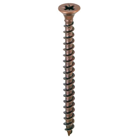 Confezione 500 viti per legno Mod. 05052 4x30 mm in acciaio bronzato testa svasata per pannelli di legno truciolare conglomerato