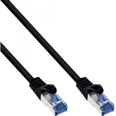 InLine Kategorie 6A Netzwerkkabel schwarz 30 Meter