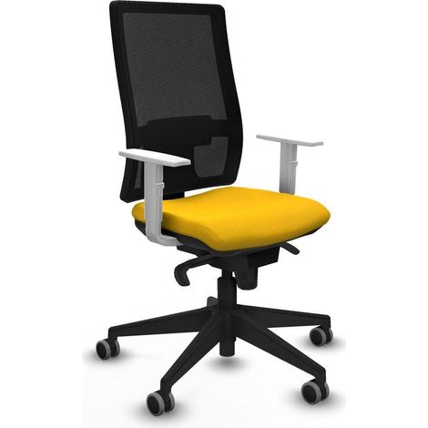 Piqueras y Crespo Horna Chaise de bureau jaune ergonomique (1/3)
