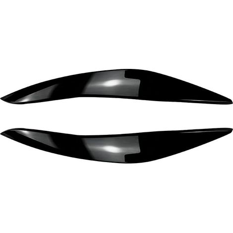 Cache de phare avant noir brillant pour BMW Série 5 F10 F11 (début 2011-2014)