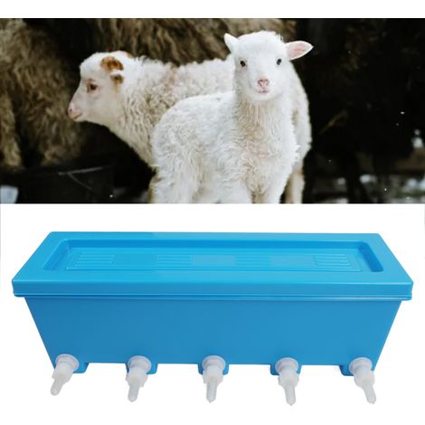 Hängender Milchtränkeautomat mit 5 Positionen für Ferkel, Kälber, Saugferkel, Lämmer und Kätzchen, blau, 8 Liter. Ausrüstung für die Schweinehaltung. (1/5)