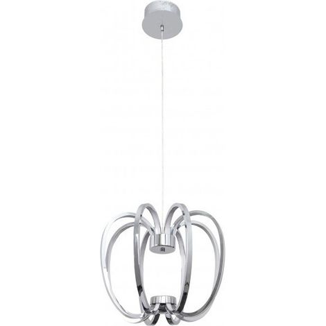 Palmira lampe suspendue 1x52,8w led 3696lm 3000k h.reg.xd.38cm chrome