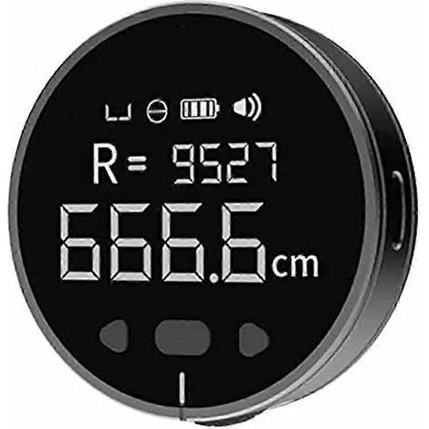 Mètre ruban électronique numérique de 99 m (324 pi) avec écran LCD, règle numérique rechargeable et rouleau longue portée (1/5)