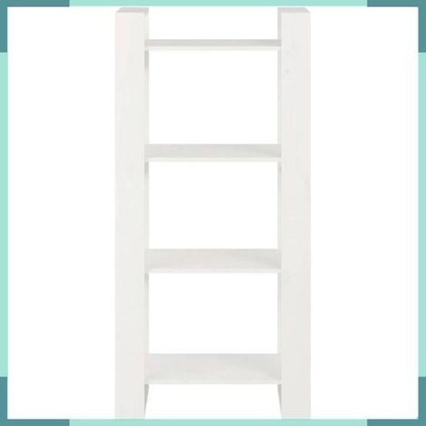 813885 Bibliothèque/Séparateur de pièce Blanc 60x35x125 cm Bois massif (1/5)