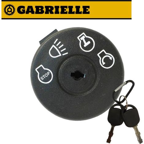 Tondeuse à gazon interrupteur d'allumage à 7 broches adapté pour 725-1741175566 925-1741, tracteur tondeuse à gazon avec interrupteur d'allumage à clé (1/5)