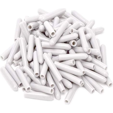 120 Pièces Capuchons Pour Lave-Vaisselle, Diamètre intérieur 3MM PVC Housse De Protection, Panier à Vaisselle,325mm (Blanc) (1/5)