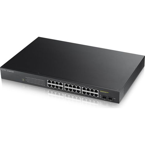 GS1900-24HP Gestionado L2 Gigabit Ethernet (10/100/1000) Energía sobre Ethernet (PoE) Negro