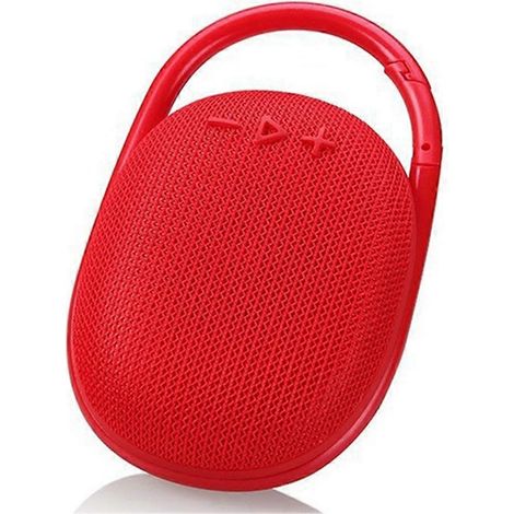 Tragbarer Outdoor-Clip-Lautsprecher, IP67 wasserdicht, Mini-Bluetooth-Lautsprecher in Rot mit eingebautem Akku (1/5)