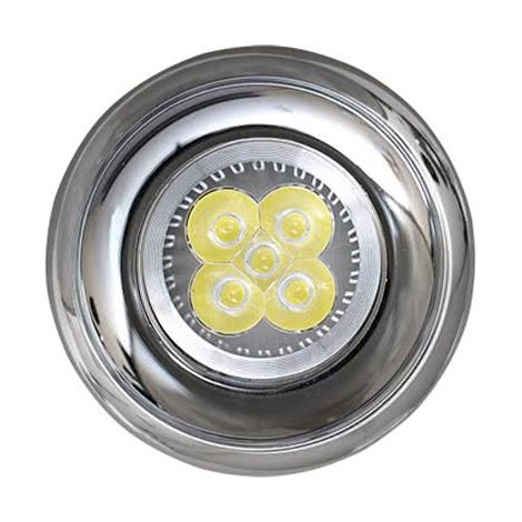 Alfa encastré chromé 1xGU10 rond 9x9 cm découpe 7,4 cm