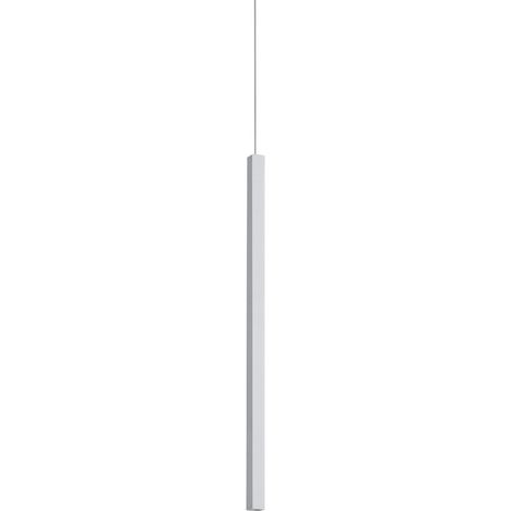 Ideal Lux LOOK Suspension carrée extra-plate blanche, 1 LED 220 lm 3000 K