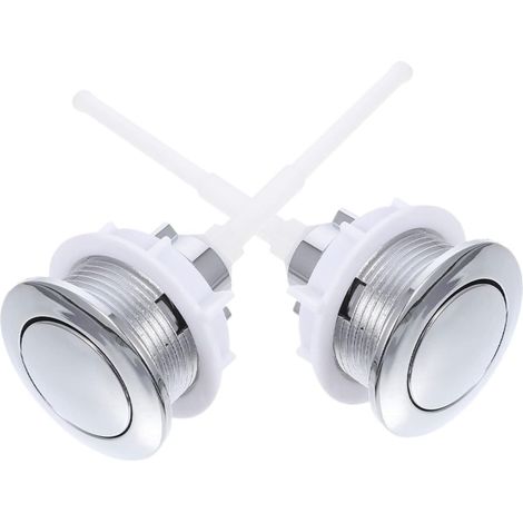 2pièces Bouton Poussoir Wc Simple (1/5)