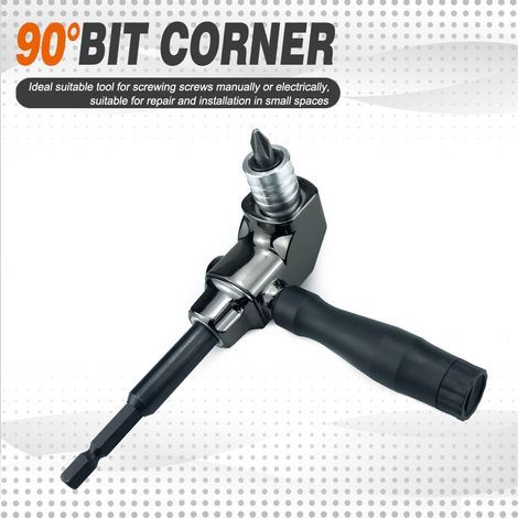Tournevis universel pivotant, tête de tournevis, pince coupante d'angle, tournevis pivotant, perceuse électrique, tournevis pivotant électrique à 90° (1/5)