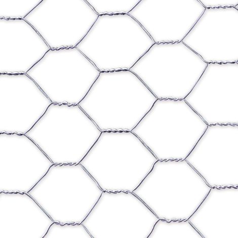 NORTENE Grillage métalique 1 x 25 m - maille 25 x 0,8 mm - structure hexagonale - triple torsion (1/5)