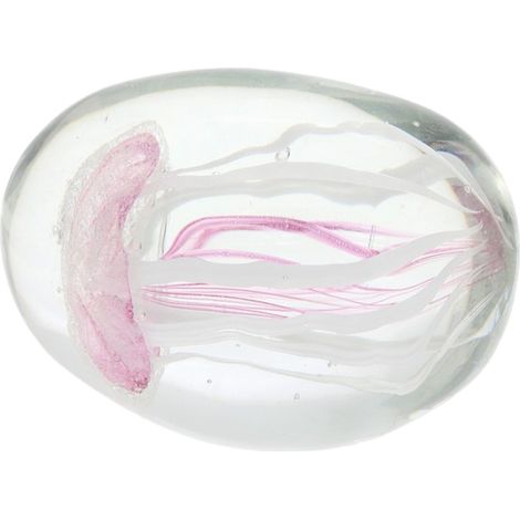 Fermacarte Medusa in cristallo rosa 730 gr. Scrivania da casa per ufficio regalo decorativo