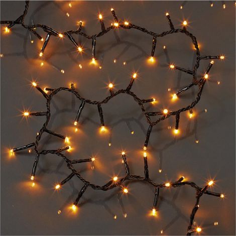 Hellum LED-AppClusterlichterkette 578218 bernstein