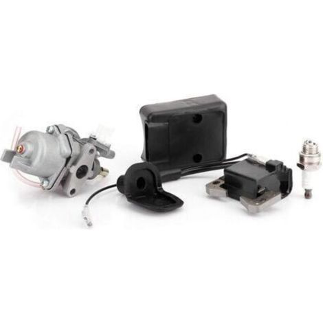 Accesorios de bicicleta Carburador Bobina de encendido Filtro de aire Bujía para Mini Pocket Bike de 47CC 49CC powersports-carburadores para Mini Pocket Bike de 47CC 49CC (1/5)