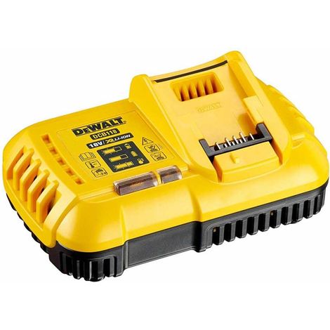 Dewalt – Chargeur rapide 12V/14,4V/18V pour batteries XR et XR FLEXVOLT 1,3-9Ah Li-ion – Recharges en 60 min – Système de diagnostic LED
