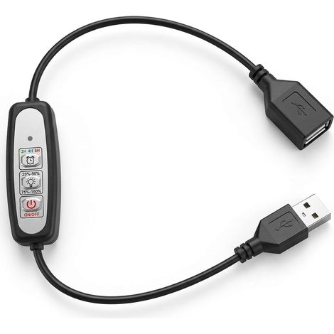Câble d'extension USB avec variateur, de minuterie intelligent 5 (1/4)
