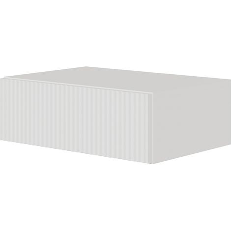 Selsey Veldio - Nachtkonsole mit Schublade, weiß, 50 cm