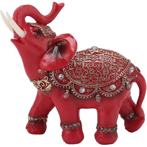 Elefantenstatue, Glücksbringer nach Feng Shui, Elefantenfigur, Heimdekoration, Einzugsgeschenk, TV-Schrank