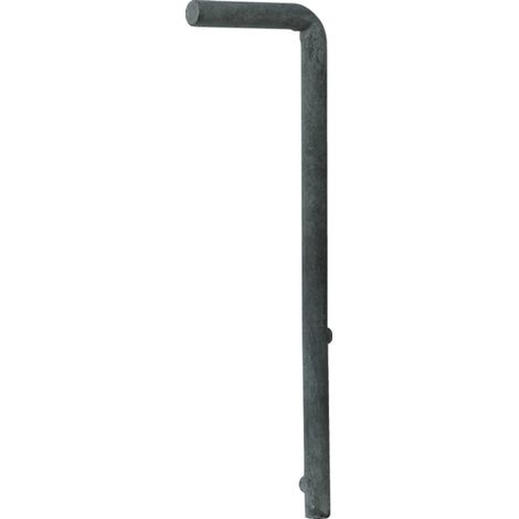 ALBERTS Bodenschieber für Wellengittertore, feuerverzinkt, Gesamthöhe 240 mm, Ø12 mm (1/3)