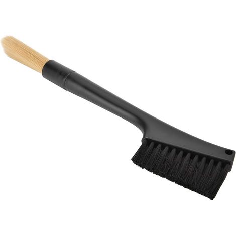 Dual-Head Cleaning Brush, Coffee Grinder Brush in PET PP 26.5 x 5 cm, Removable Double Head, Long Handle, Comfortable Grip for Cleaning Bar Table (1/5)