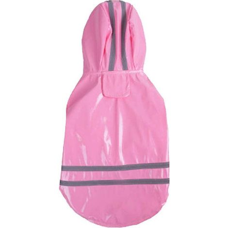 outdoor Pet Rain Coat With Waterproof Hood Jackets Pu Reflective Raincoat For Cats Clothes Cats Clothes L (1/5)