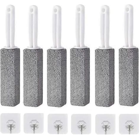 Ensemble de 6 pièces de brosses de nettoyage pour WC en pierre ponce, pour éliminer le calcaire et les taches, pour carrelage de salle de bain et lavabo. Outil de nettoyage ménager. (1/5)
