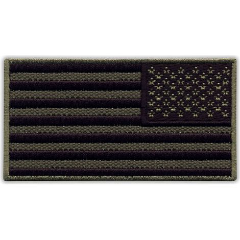 Aufnäher mit der Flagge der Vereinigten Staaten von Amerika – dezent – Rückseite – selbstklebend – gestickter Aufnäher/Abzeichen/Emblem