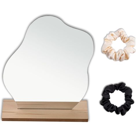 Miroir de Maquillage en Acrylique, Miroir Maquillage, sans Cadre Miroirs Décoratifs, Miroir Portable, Miroir Organique pour Chambre Salon et la Décoration à la Maison (1/5)