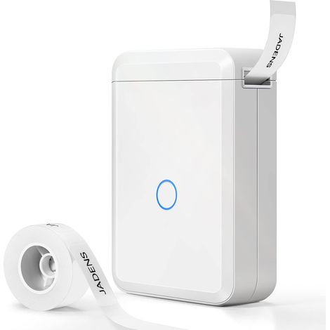Imprimante d'étiquettes avec ruban, imprimante thermique Bluetooth portable pour le rangement, le bureau, la maison et l'organisation, mini étiqueteuse (1/5)