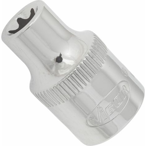VIGOR T Steckschlüsseleinsatz, V2728N, 3/8 Zoll (10 mm) Vierkant, E Profil, SW E8 (1/3)