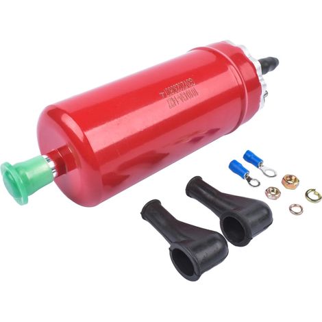 0580464070 Pompe à carburant haute pression rouge, 12V In-Line Petrol Diesel Fuel Transfer Pump Universal Replacement 0580464038 (1/5)