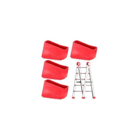 Lntyq 4 Pièces Couvre-Pieds D'échelle, Pieds d'échelle en caoutchouc, pour Escaliers Revêtements en Caoutchouc Antidérapants, Coussin de Protection D'échelle pour échelles Télescopiques (1/5)