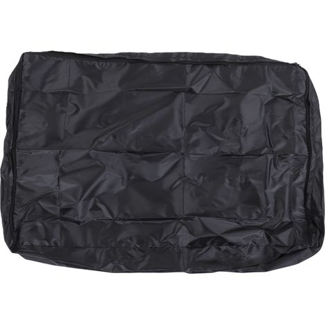 Housse de lit pour chien, imperméable, détachable, lavable en machine, tissu Oxford, drap pour chiot, pour intérieur, noir, 137x92x10cm (1/5)