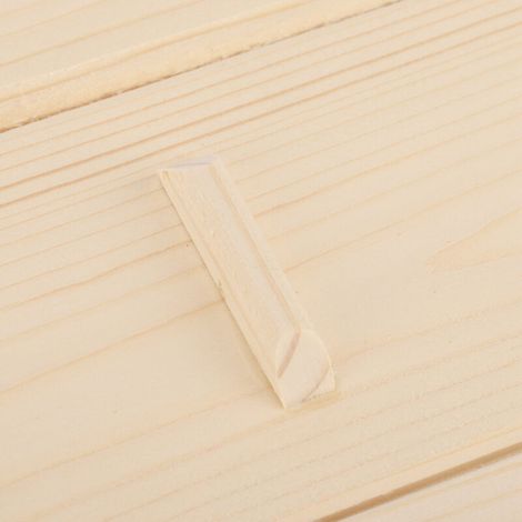 Rechteckiges Lüftungsgitter aus Holz für Sauna und Dampfbad