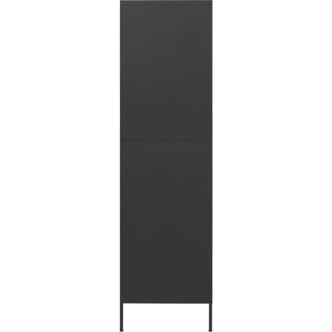 vidaXL Garderobe Anthrazit 90x50x180 cm Robustes Stahl