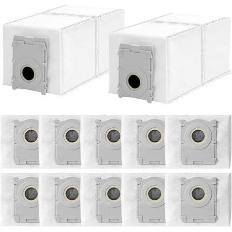 10er-Pack Ersatz-Staubbeutel, kompatibel mit Ecovacs Deebot T50/T50 PRO/T50 MAX PRO/T30C PRO/T80/X8/X8 PRO/X9 PRO OMNI Staubsaugern, großer Ersatzbeutel mit 4 Litern Fassungsvermögen (1/5)
