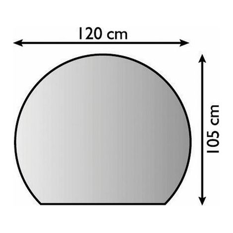 Plaque de sol forme H en métal argent antique - 1200 x 1050 mm (1/2)