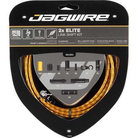 Kit Câble Et Gaine Articulée Dérailleur Double Plateau - Précision De Passage - Jagwire